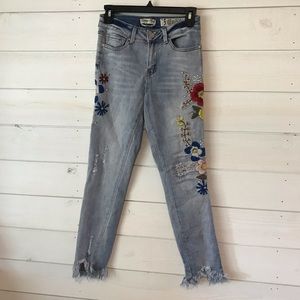 Embroidered jeans